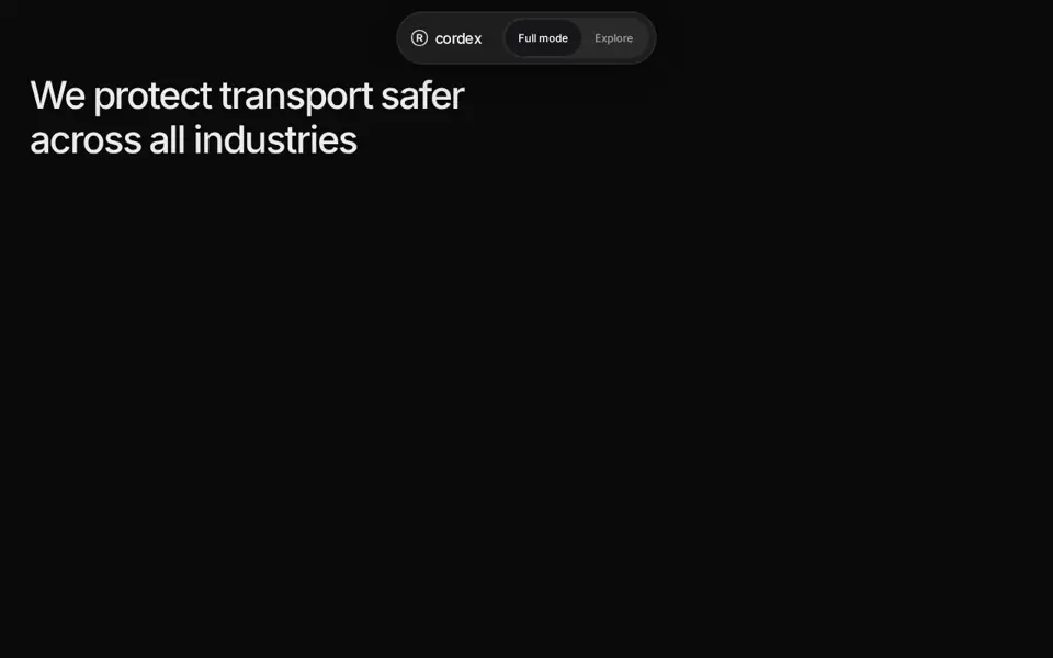 Cordex 3D website preview