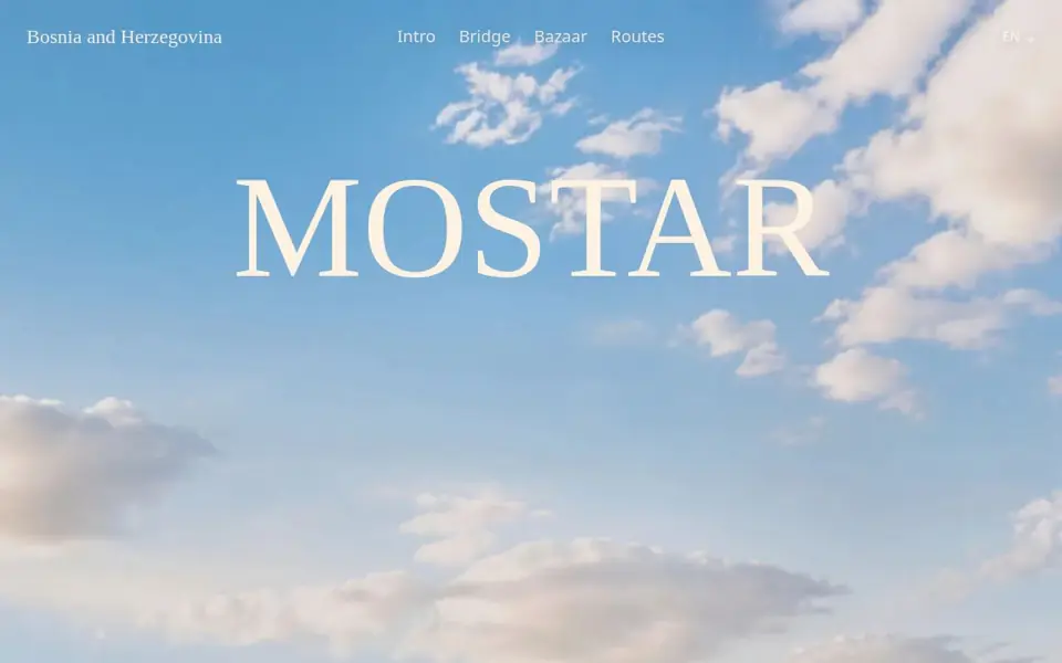 Mostar 3D website preview