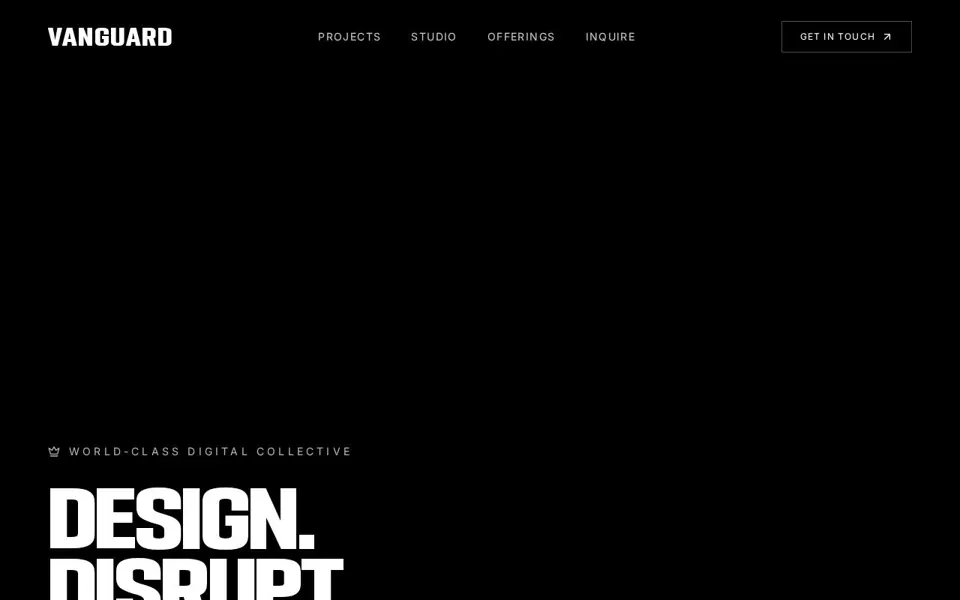 Vanguard 3D website preview